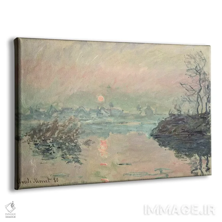 تابلو غروب، ۱۸۸۰ اثر کلود مونه (نقاش معروف فرانسوی) - نمای پرسپکتیو محصول