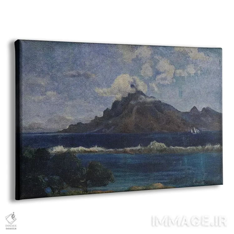 تابلو منظرهٔ ساحلی مارتینیک، ۱۸۸۷ (جزایر کارائیب) اثر پل گوگن - نمای پرسپکتیو محصول