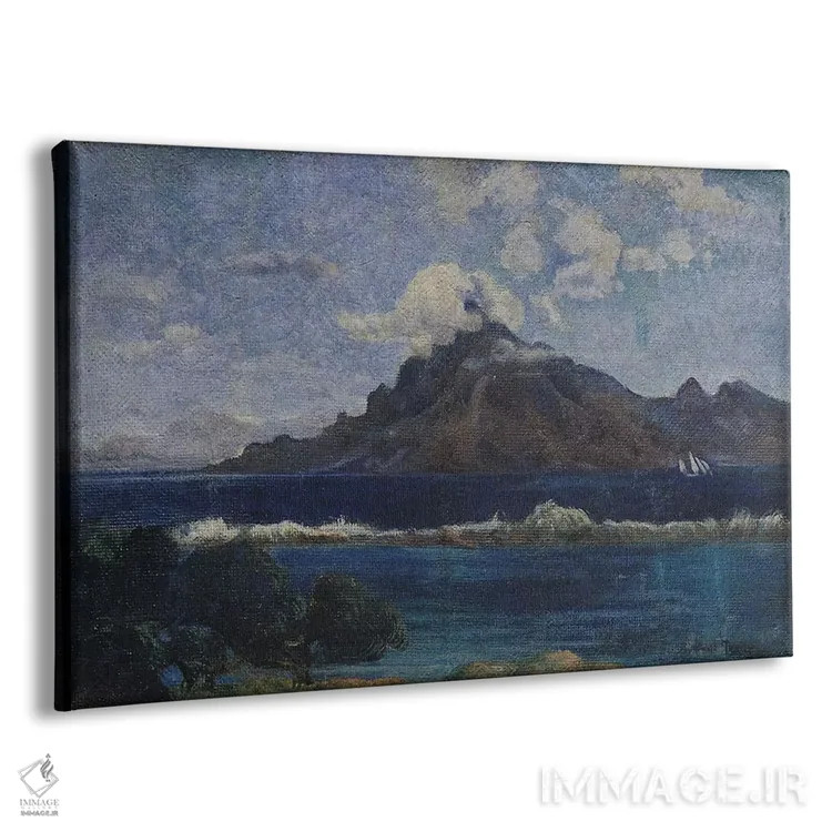 تابلو منظرهٔ ساحلی مارتینیک، ۱۸۸۷ (جزایر کارائیب) اثر پل گوگن - نمای پرسپکتیو محصول
