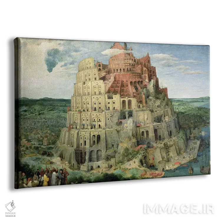 تابلو برج بابل، ۱۵۶۳ اثر پییتر بروگل پدر (نقاش هلندی) - نمای پرسپکتیو محصول