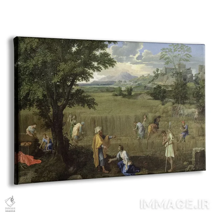 تابلو تابستان، یا روت و بوعز، ۱۶۶۰-۶۴ اثر نیکولا پوسن (نقاش فرانسوی کلاسیک) - نمای پرسپکتیو محصول