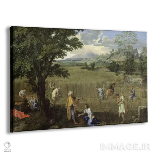 تابلو تابستان، یا روت و بوعز، ۱۶۶۰-۶۴ اثر نیکولا پوسن (نقاش فرانسوی کلاسیک) - نمای پرسپکتیو محصول