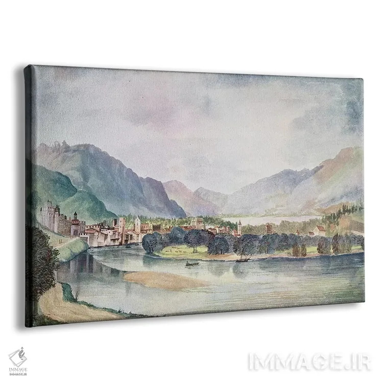 تابلو نمایی از ترنت، ۱۴۹۴ اثر آلبریشت دورر (نقاش آلمانی) - نمای پرسپکتیو محصول