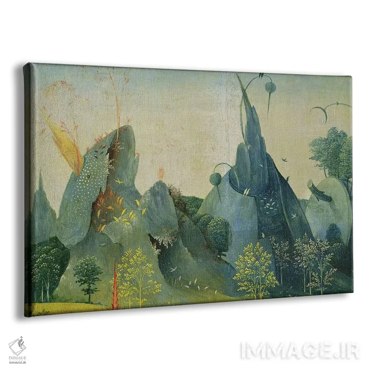 تابلو باغ عدن، جزئیات از پنل راست باغ لذتهای دنیوی، حدود ۱۵۰۰ اثر هیرونیموس بوش - نمای پرسپکتیو محصول