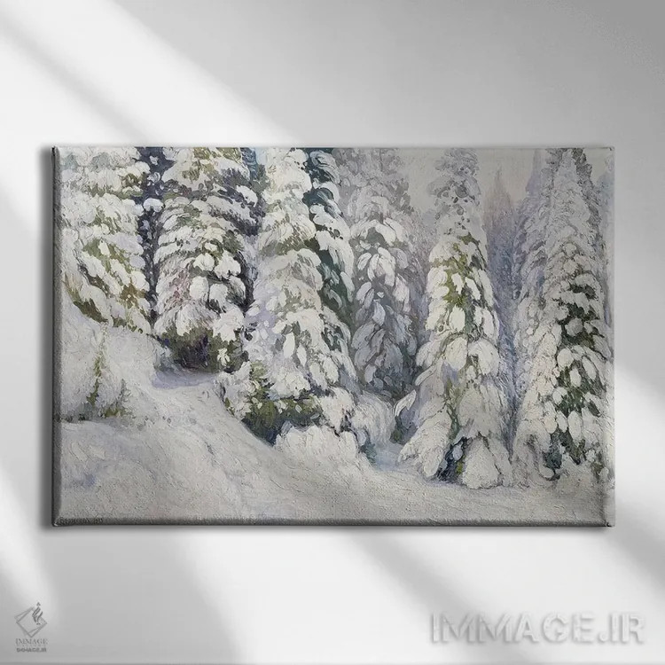 تابلو داستان زمستان، ۱۹۱۳ اثر الکساندر الکسیویچ بوریسوف - نمای روبهرو روی دیوار