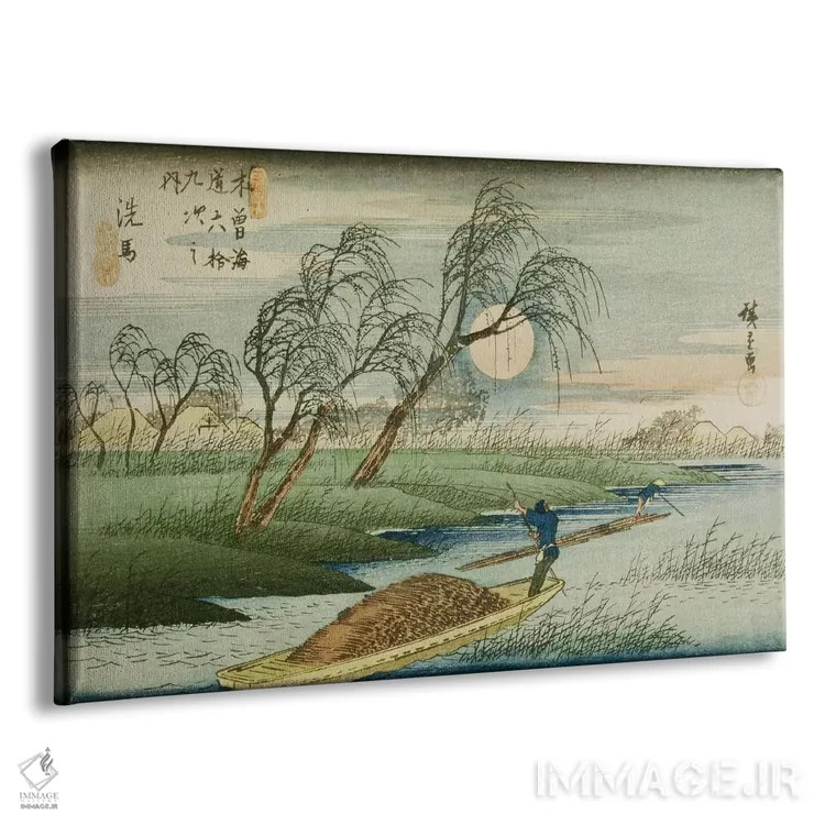 تابلو سبا (نام خاص) اثر اوتاگاوا هیروشگه (نقاش و چاپگر ژاپنی اوکییو-ئه) - نمای پرسپکتیو محصول