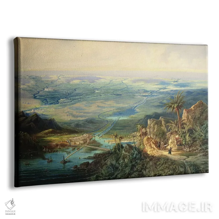 تابلو کانال سوئز، ۱۸۶۴ اثر آلبرت ریگر - نمای پرسپکتیو محصول