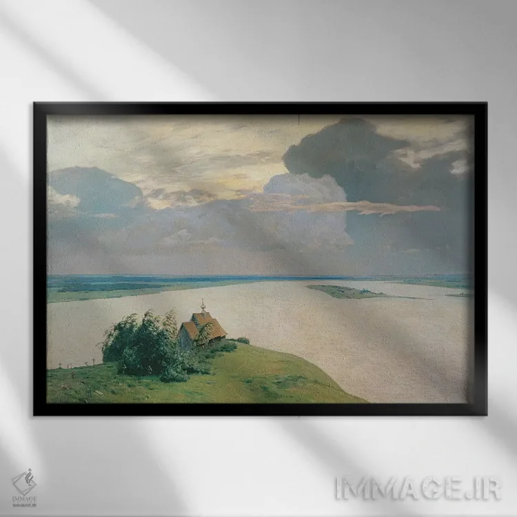 تابلو بر فراز صلح ابدی، ۱۸۹۴ اثر ایساک ایلیچ لویتان - نمای قابدار مشکی