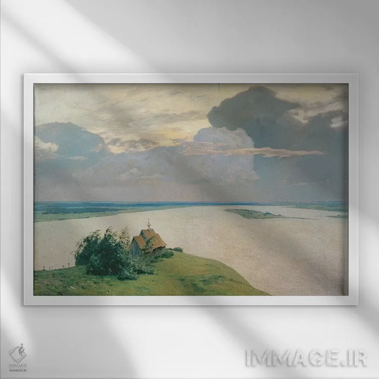 تابلو بر فراز صلح ابدی، ۱۸۹۴ اثر ایساک ایلیچ لویتان - نمای قابدار سفید