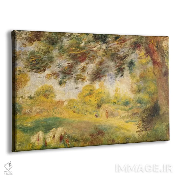 تابلو منظره بهاری اثر پیر-اوگوست رنوار - نمای پرسپکتیو محصول