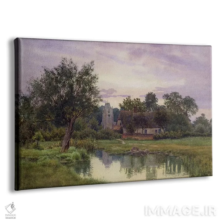 تابلو غروب، کلیسای همینگفورد گری، هانتینگدونشایر اثر ویلیام فریزر گاردن - نمای پرسپکتیو محصول