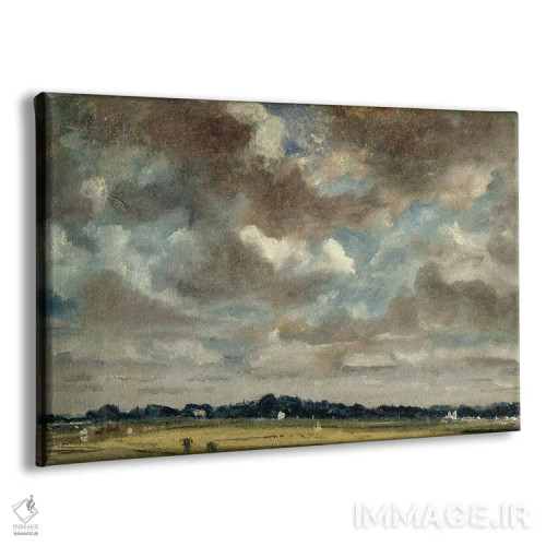 تابلو منظرهای وسیع با ابرهای خاکستری، حدود ۱۸۲۱ اثر جان کانستبل (نقاش انگلیسی) - نمای پرسپکتیو محصول