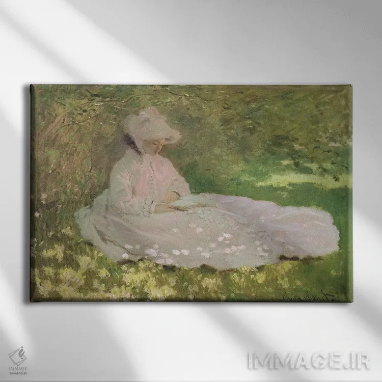 تابلو بهار، ۱۸۷۲ اثر کلود مونه (نقاش معروف فرانسوی) - نمای روبهرو روی دیوار