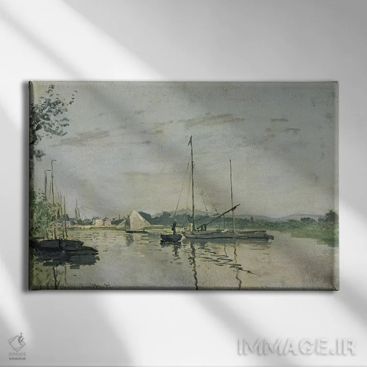 تابلو آرژانتوی، ۱۸۷۲ (فرانسه) اثر کلود مونه (نقاش معروف فرانسوی) - نمای روبهرو روی دیوار