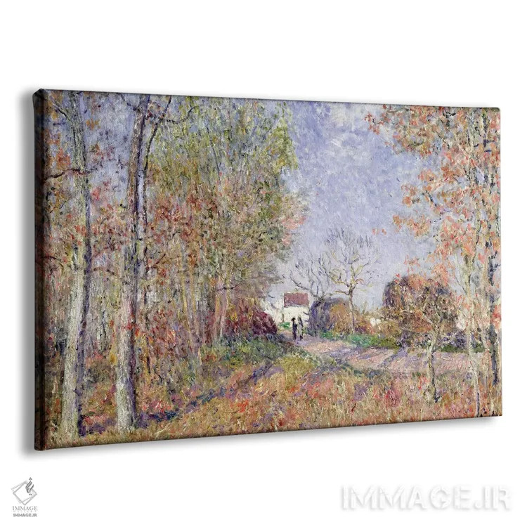 تابلو گوشهای از جنگل در سبلون، ۱۸۸۳ اثر آلفرد سیسلی (نقاش امپرسیونیست انگلیسی-فرانسوی) - نمای پرسپکتیو محصول
