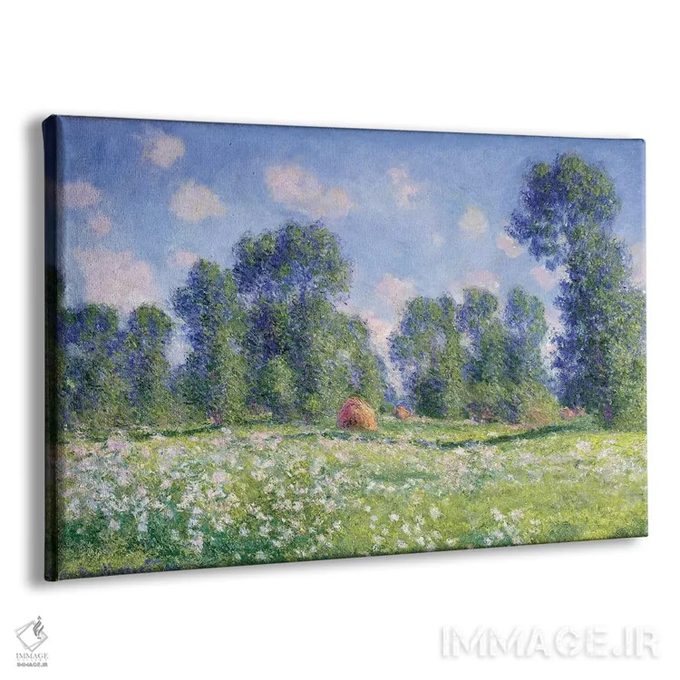 تابلو اثر بهار، ژیورنی، ۱۸۹۰ اثر کلود مونه (نقاش معروف فرانسوی) - نمای پرسپکتیو محصول