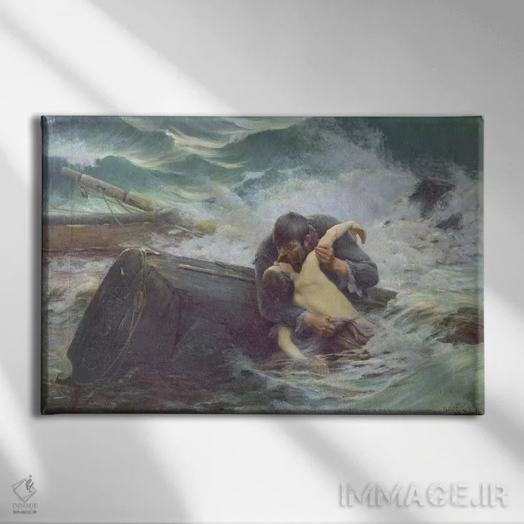 تابلو خداحافظ، ۱۸۹۲ اثر آلفرد گیو - نمای روبهرو روی دیوار