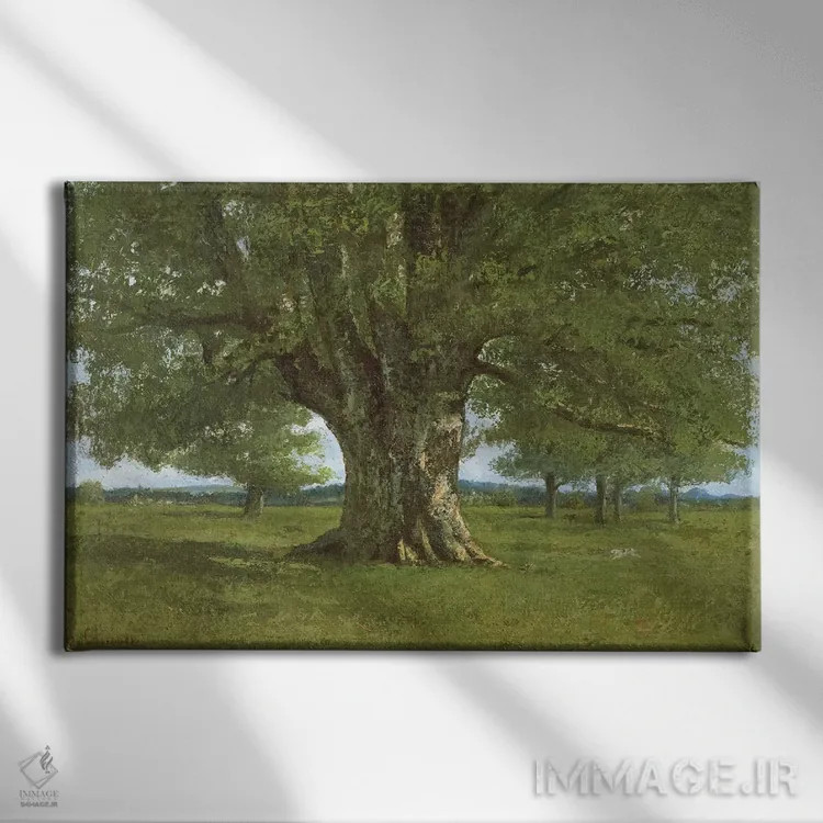 تابلو بلوط فلژه، معروف به وِرسنژتوریکس اثر گوستاو کوربه - نمای روبهرو روی دیوار