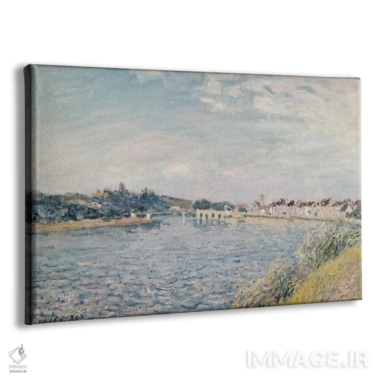تابلو منظره، ۱۸۸۸ اثر آلفرد سیسلی (نقاش امپرسیونیست انگلیسی-فرانسوی) - نمای پرسپکتیو محصول
