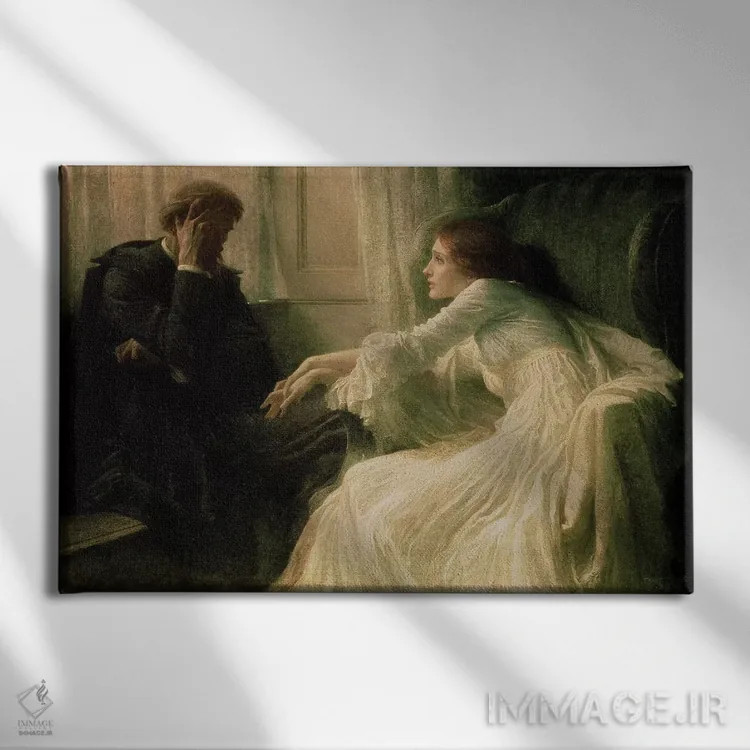 تابلو اعتراف اثر سر فرانک دیکسی (نقاش و تصویرگر بریتانیایی) - نمای روبهرو روی دیوار