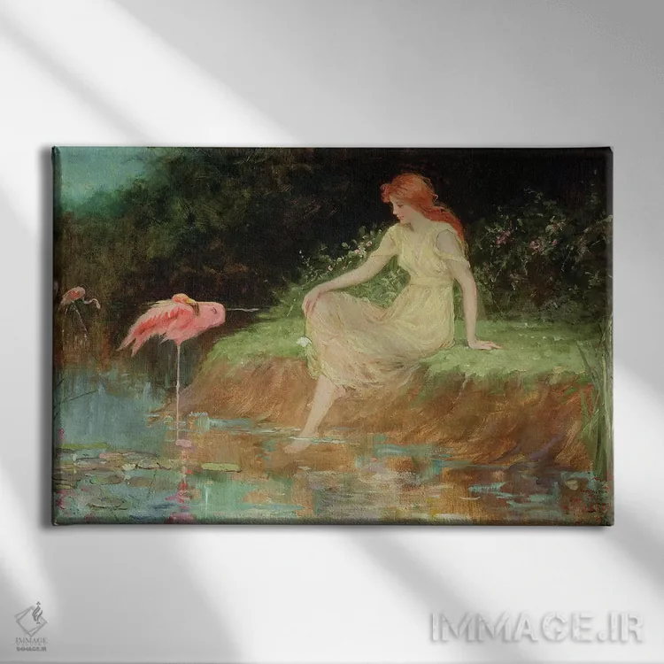 تابلو لحظهای از اعتماد اثر فردریک استوارت چرچ - نمای روبهرو روی دیوار