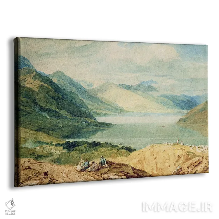 تابلو دریاچه لوخ لوموند (اسکاتلند) اثر جی.ام.دبلیو. ترنر (نقاش بزرگ انگلیسی) - نمای پرسپکتیو محصول