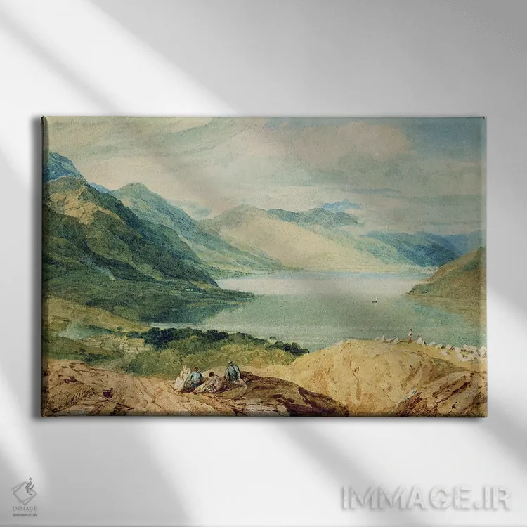 تابلو دریاچه لوخ لوموند (اسکاتلند) اثر جی.ام.دبلیو. ترنر (نقاش بزرگ انگلیسی) - نمای روبهرو روی دیوار