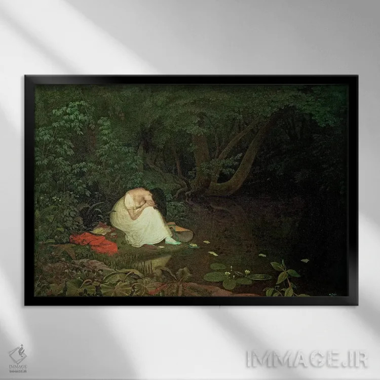 تابلو عشق نومید، ۱۸۲۱ اثر فرانسیس دنبی (نقاش انگلیسی) - نمای قابدار مشکی
