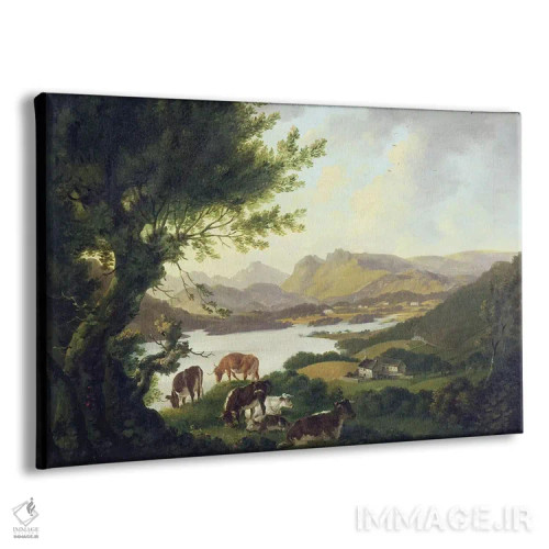 تابلو دریاچه ویندمر (انگلیس) اثر جولیوس سزار ایبتسون - نمای پرسپکتیو محصول