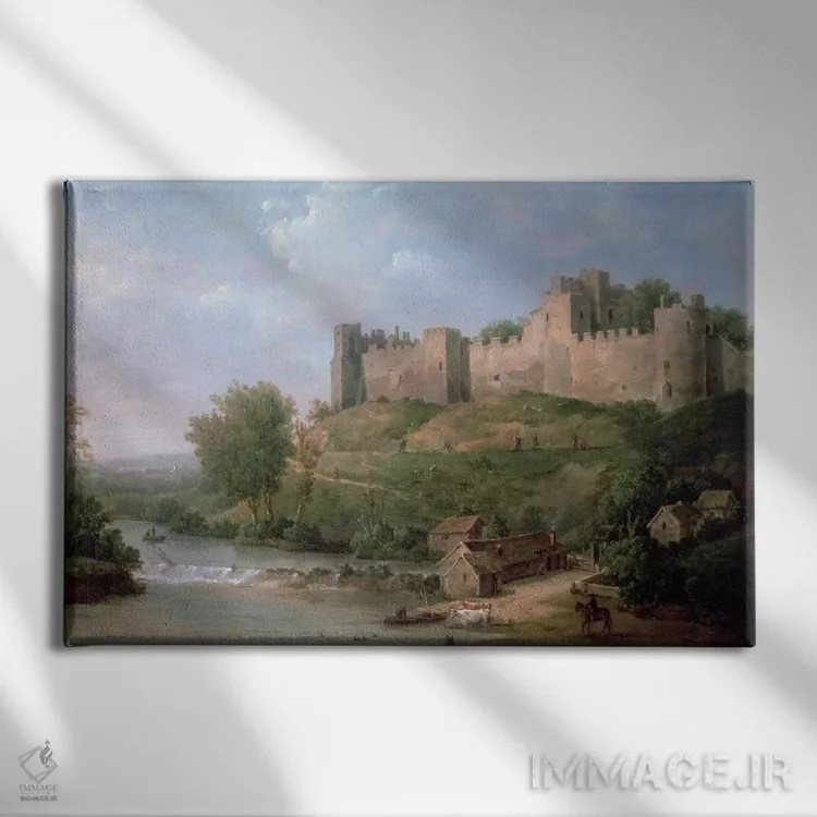تابلو قلعه لودلو (انگلیس) اثر ویلیام مارلو - نمای روبهرو روی دیوار