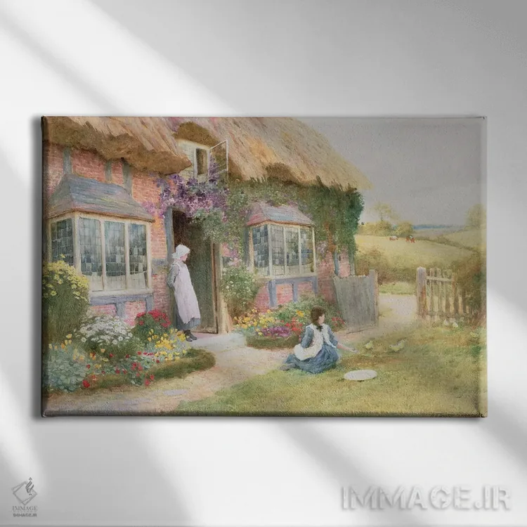 تابلو بعدازظهر آرام اثر آرتور کلود استراچان - نمای روبهرو روی دیوار