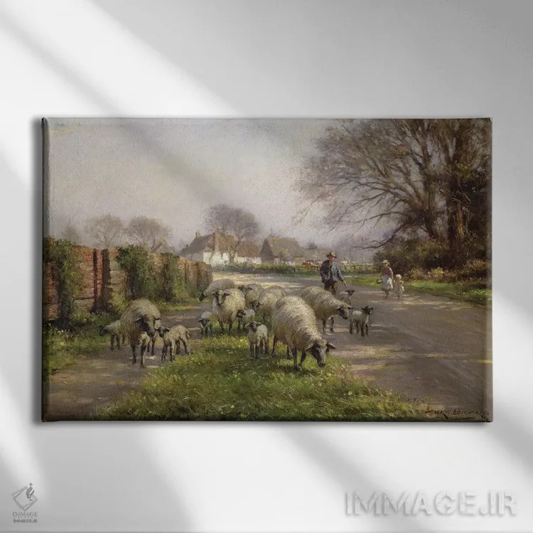 تابلو بهار، ۱۹۱۸ اثر ویلیام کی بلکلاک - نمای روبهرو روی دیوار