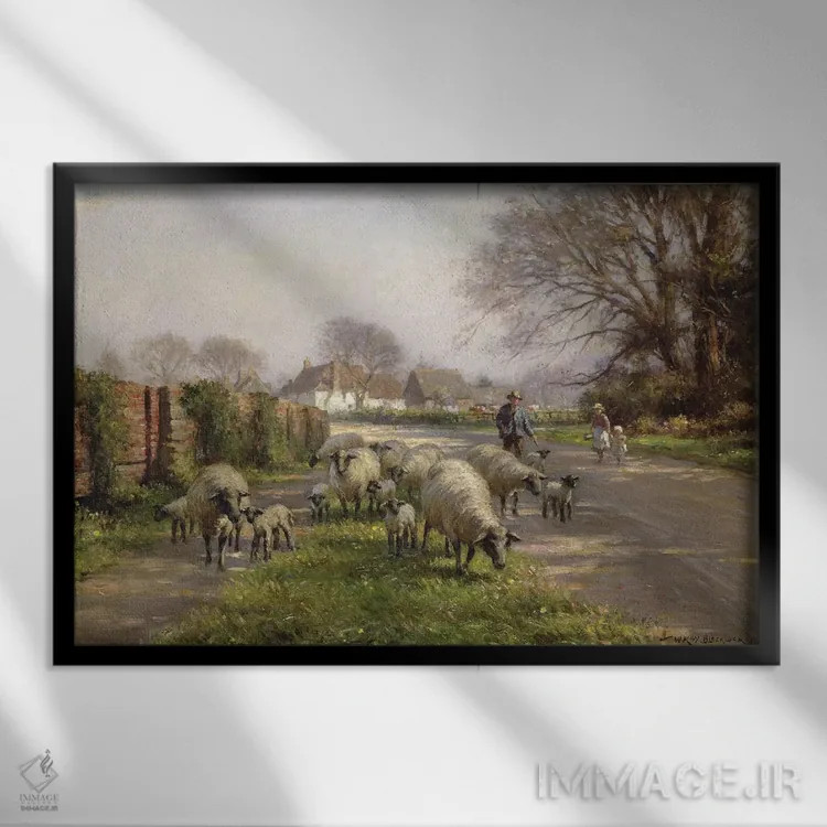 تابلو بهار، ۱۹۱۸ اثر ویلیام کی بلکلاک - نمای قابدار مشکی