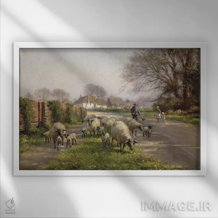 تابلو بهار، ۱۹۱۸ اثر ویلیام کی بلکلاک - نمای قابدار سفید