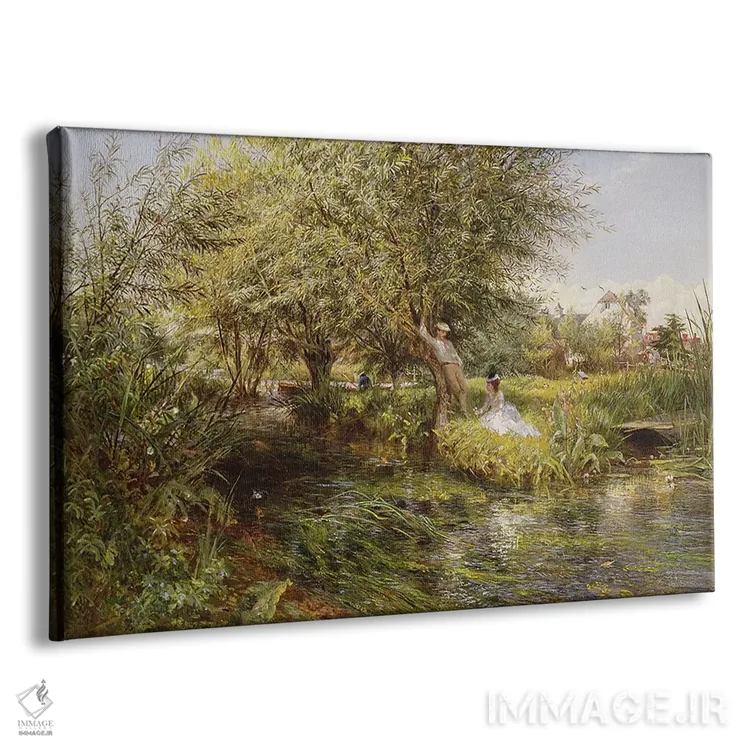 تابلو جایگاه قرار ملاقات عاشقانه اثر چارلز جیمز لوئیس - نمای پرسپکتیو محصول