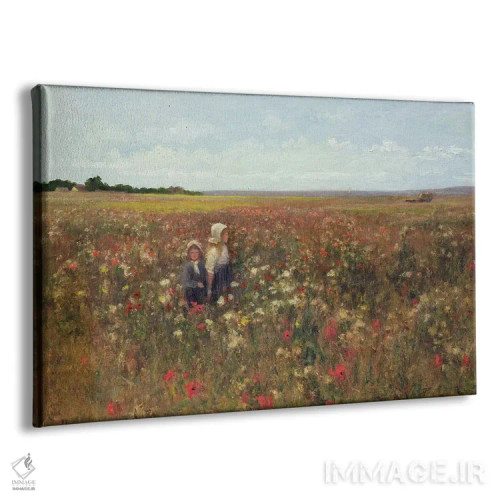 تابلو مزرعه شقایق، ۱۸۹۷ اثر کیت کولز - نمای پرسپکتیو محصول
