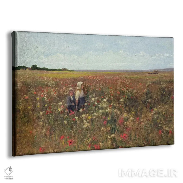 تابلو مزرعه شقایق، ۱۸۹۷ اثر کیت کولز - نمای پرسپکتیو محصول