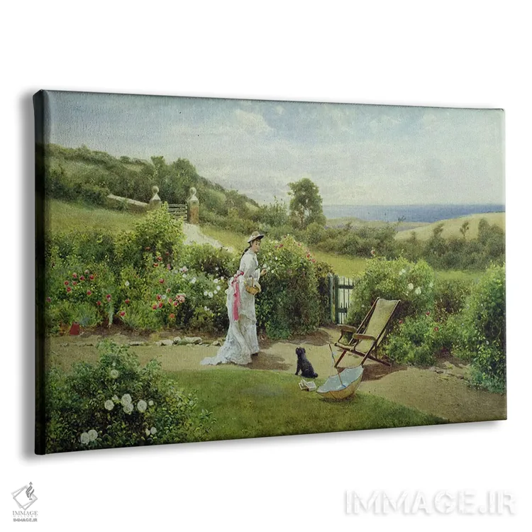 تابلو در باغ، ۱۹۰۳ اثر توماس جیمز لوید - نمای پرسپکتیو محصول