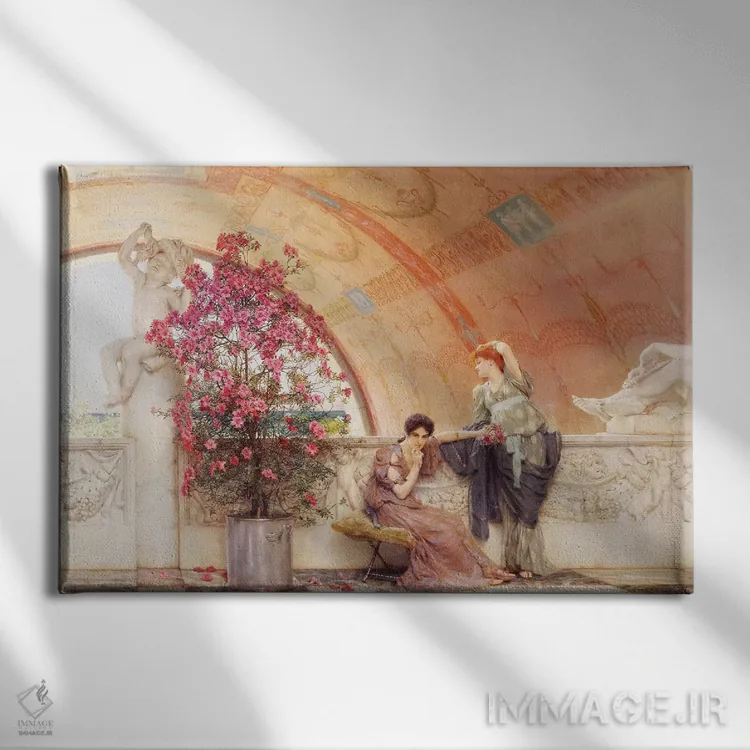 تابلو 1893,رقیبهای ناآگاه، ۱۸۹۳ اثر سر لاورنس آلما-تادما (نقاش منزازی انگلیسی) - نمای روبهرو روی دیوار