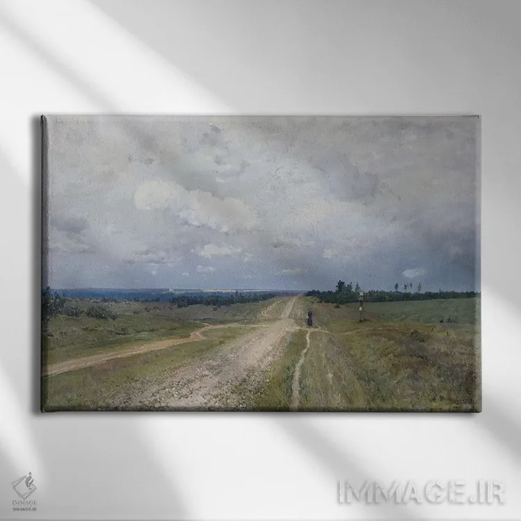 تابلو 1892,جادهٔ ولادیمیرکا، ۱۸۹۲ اثر ایساک ایلیچ لویتان - نمای روبهرو روی دیوار