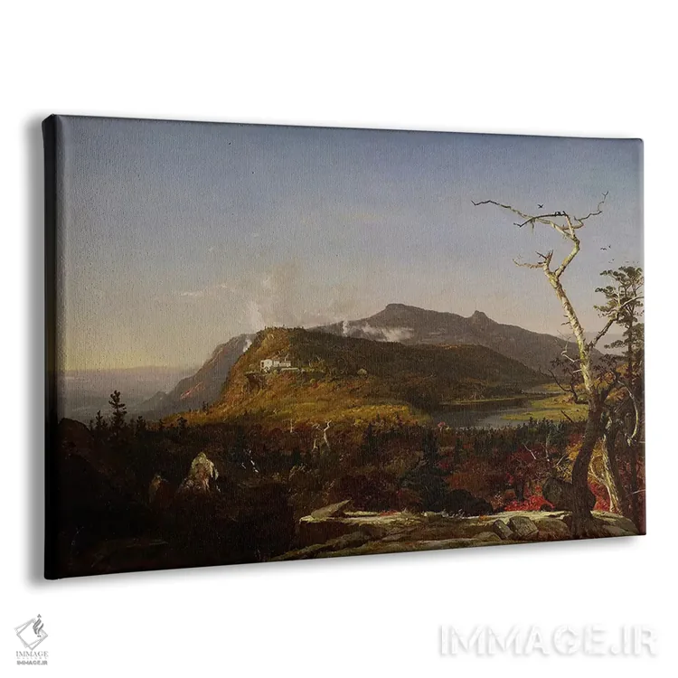 تابلو 1855,خانهٔ کوه کاتاسکیل، ۱۸۵۵ اثر جسپر فرانسیس کروپسی - نمای پرسپکتیو محصول