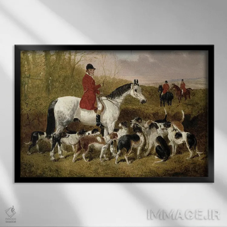 تابلو آغاز اثر جان فردریک هرینگ جونیور - نمای قابدار مشکی