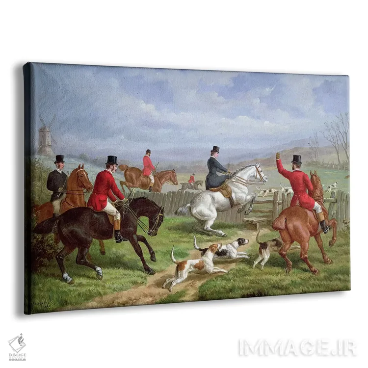 تابلو آنسوی حصار اثر ادوارد بنجامین هربرت - نمای پرسپکتیو محصول