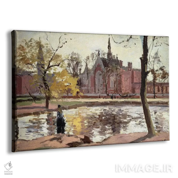 تابلو London, 1871,کالج دالوویچ، لندن، ۱۸۷۱ اثر کامی یِل پیسارو (نقاش فرانسوی امپرسیونیست) - نمای پرسپکتیو محصول