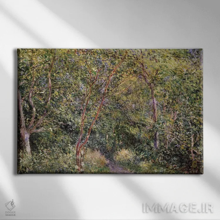 تابلو در جنگل اثر آلفرد سیسلی (نقاش امپرسیونیست انگلیسی-فرانسوی) - نمای روبهرو روی دیوار