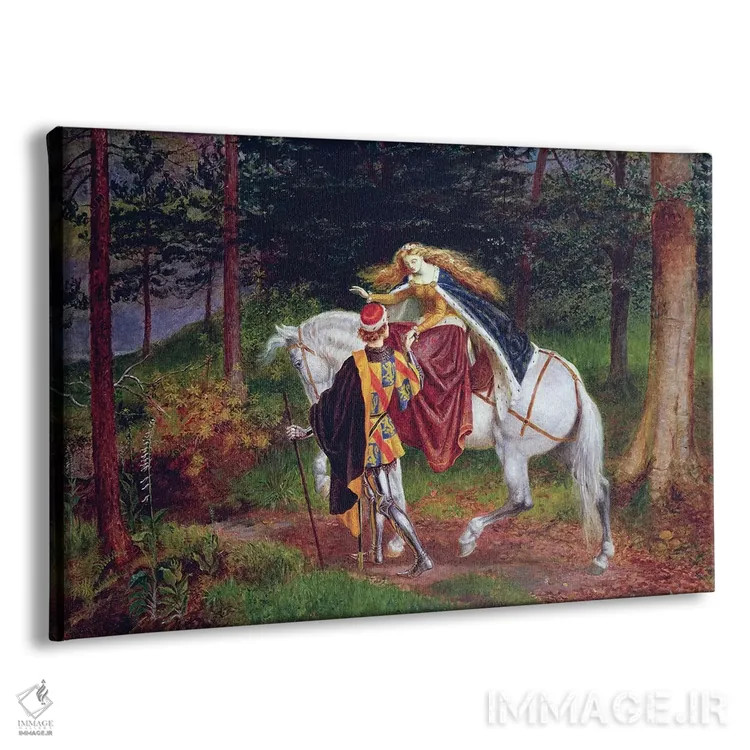 تابلو بانوی زیبا و بیرحم اثر والتر کرین - نمای پرسپکتیو محصول