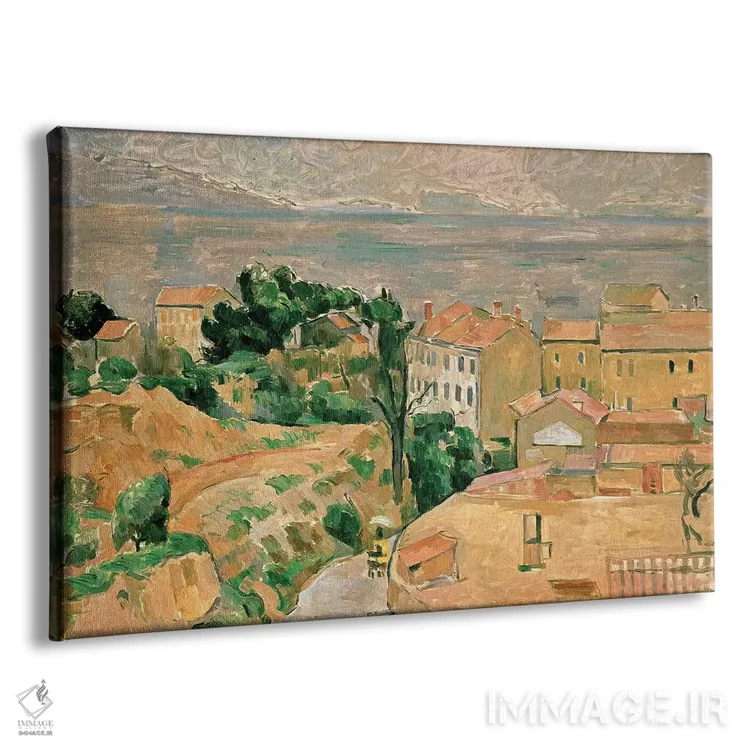 تابلو نمای لستاک اثر پل سزان - نمای پرسپکتیو محصول