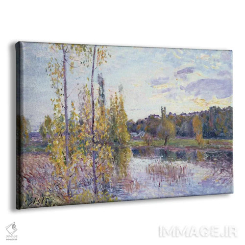 تابلو دریاچه در شووروی اثر آلفرد سیسلی (نقاش امپرسیونیست انگلیسی-فرانسوی) - نمای پرسپکتیو محصول