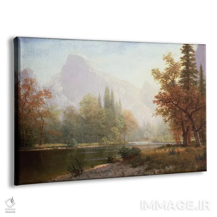 تابلو Yosemite,نیمهگنبد، یوسمیتی (کوه نماباور پارک) اثر آلبرت بیرشتات (نقاش منظره آمریکایی) - نمای پرسپکتیو محصول