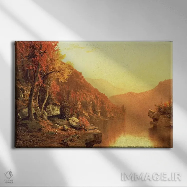 تابلو Autumn, 1863,کوههای شاوانگانک، پاییز ۱۸۶۳ اثر جرویس مکانتی - نمای روبهرو روی دیوار